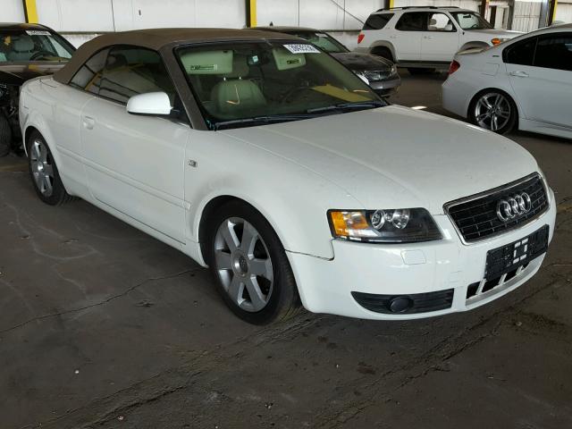 WAUAC48H06K009045 - 2006 AUDI A4 1.8 CAB WHITE photo 1