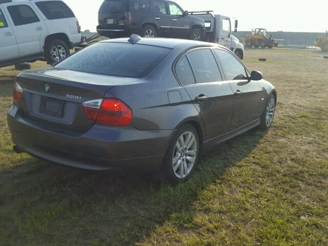 WBAVA33567PV65606 - 2007 BMW 328 I GRAY photo 4