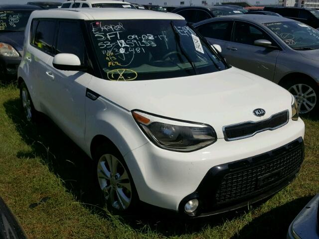 KNDJP3A57G7306481 - 2016 KIA SOUL + WHITE photo 1