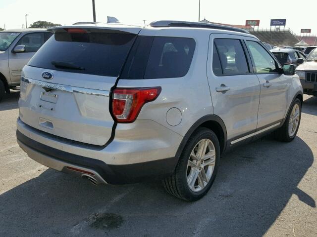 1FM5K7D85HGA22132 - 2017 FORD EXPLORER X SILVER photo 4