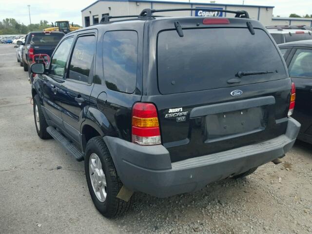 1FMCU93164KB41459 - 2004 FORD ESCAPE XLT BLACK photo 3