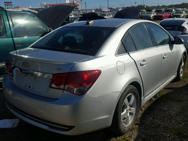 1G1PC5SB9F7167046 - 2015 CHEVROLET CRUZE LT SILVER photo 4