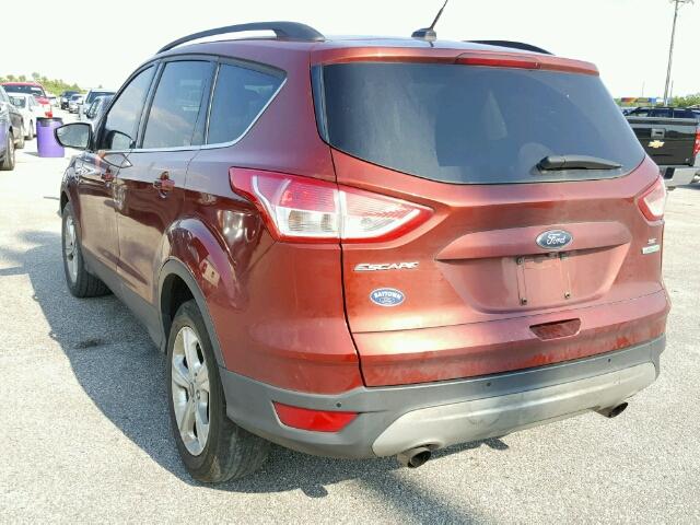 1FMCU0GX1EUD50592 - 2014 FORD ESCAPE RED photo 3