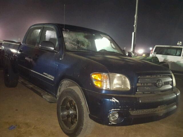 5TBET34104S459266 - 2004 TOYOTA TUNDRA DOU BLUE photo 1