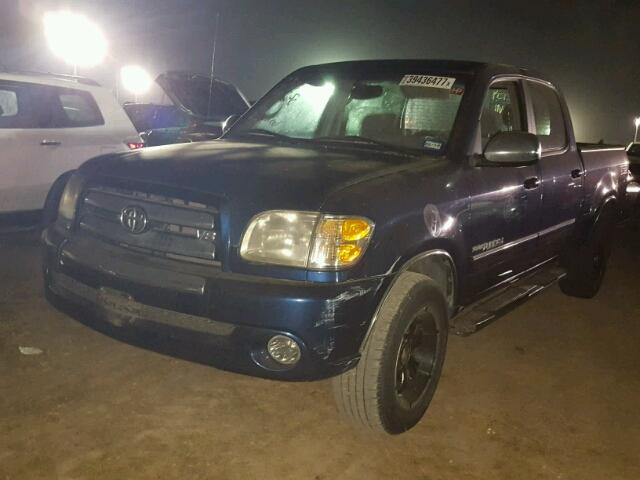 5TBET34104S459266 - 2004 TOYOTA TUNDRA DOU BLUE photo 2