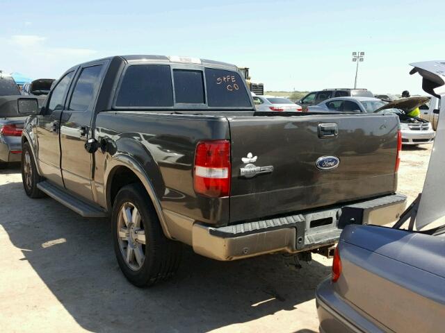 1FTPW12595KD45289 - 2005 FORD F150 GRAY photo 3