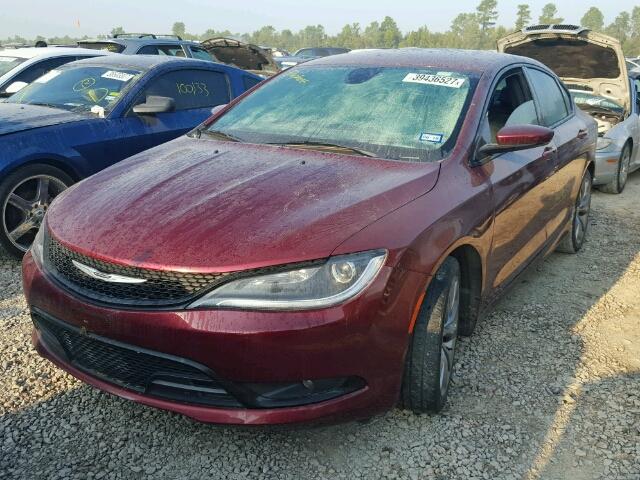 1C3CCCBB9FN595158 - 2015 CHRYSLER 200 RED photo 2