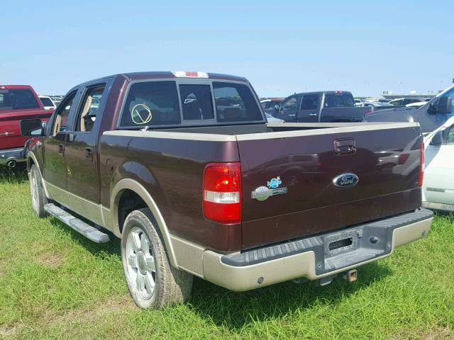 1FTPW12V98KB37935 - 2008 FORD F150 BROWN photo 3