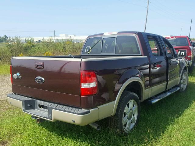 1FTPW12V98KB37935 - 2008 FORD F150 BROWN photo 4