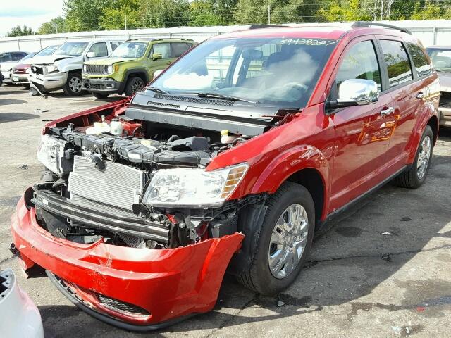 3C4PDCAB8GT164565 - 2016 DODGE JOURNEY SE RED photo 2