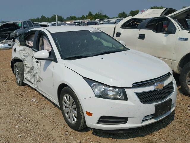 1G1PF5S97B7271582 - 2011 CHEVROLET CRUZE LT WHITE photo 1