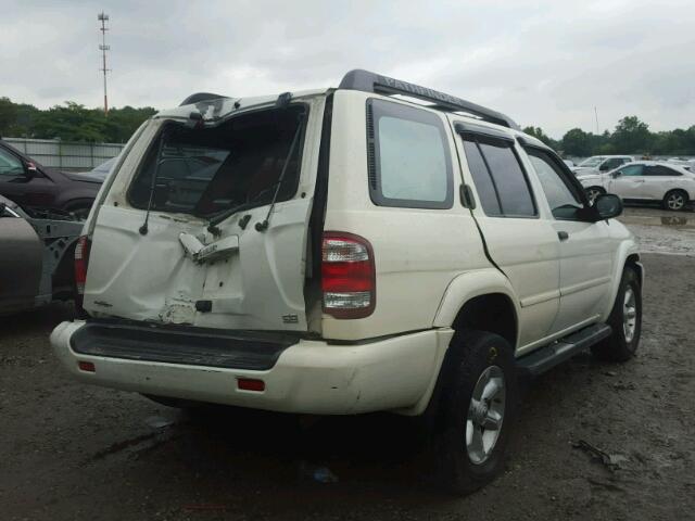 JN8DR09Y44W916932 - 2004 NISSAN PATHFINDER WHITE photo 4