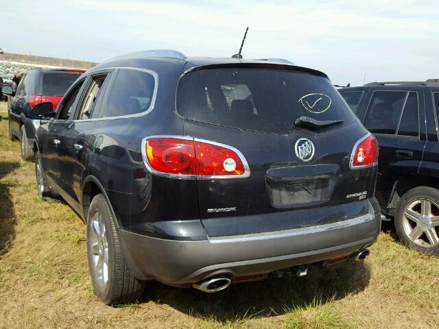 5GAEV23778J142672 - 2008 BUICK ENCLAVE CX BLACK photo 3