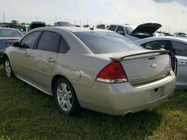 2G1WB5E32C1170589 - 2012 CHEVROLET IMPALA LT BEIGE photo 3