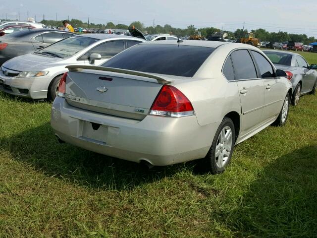 2G1WB5E32C1170589 - 2012 CHEVROLET IMPALA LT BEIGE photo 4