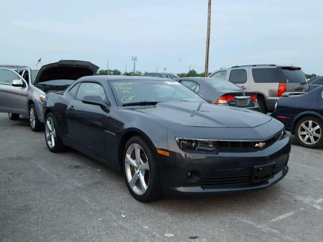 2G1FF1E34F9307132 - 2015 CHEVROLET CAMARO LT GRAY photo 1