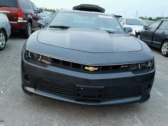 2G1FF1E34F9307132 - 2015 CHEVROLET CAMARO LT GRAY photo 10