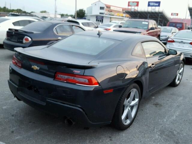 2G1FF1E34F9307132 - 2015 CHEVROLET CAMARO LT GRAY photo 4