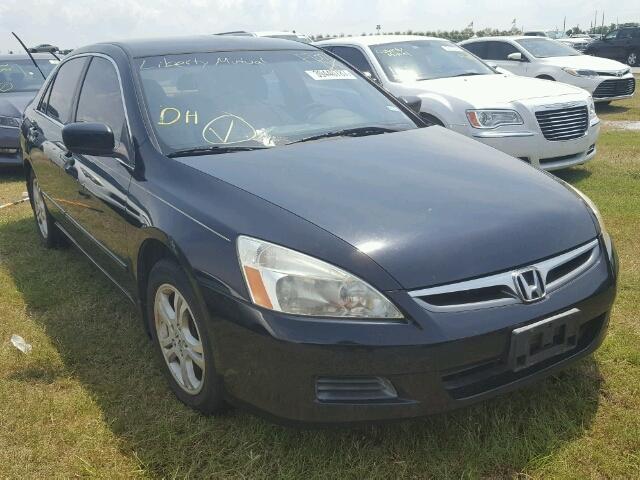 JHMCM56337C018564 - 2007 HONDA ACCORD SE BLACK photo 1