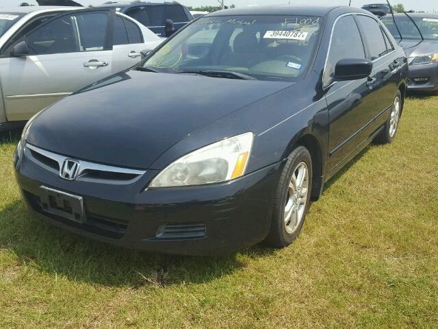 JHMCM56337C018564 - 2007 HONDA ACCORD SE BLACK photo 2