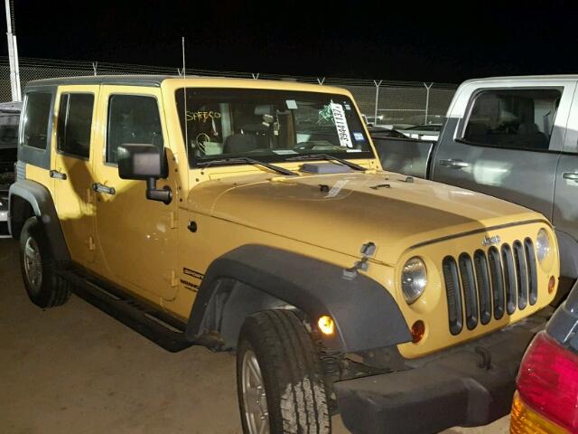 1C4BJWDG2DL632311 - 2013 JEEP WRANGLER U YELLOW photo 1