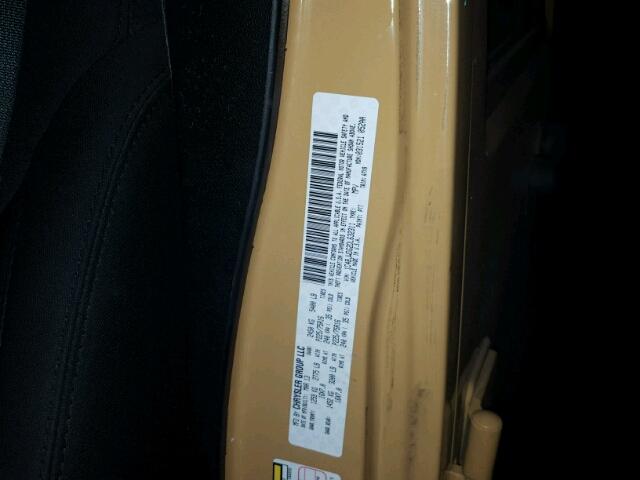 1C4BJWDG2DL632311 - 2013 JEEP WRANGLER U YELLOW photo 10