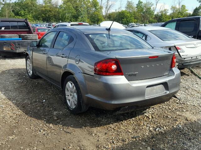 1C3CDZAB5DN571714 - 2013 DODGE AVENGER GRAY photo 3