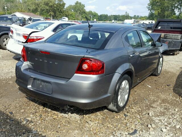 1C3CDZAB5DN571714 - 2013 DODGE AVENGER GRAY photo 4