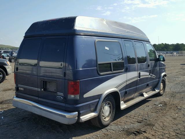 1FDRE14W22HB22260 - 2002 FORD ECONOLINE BLUE photo 4