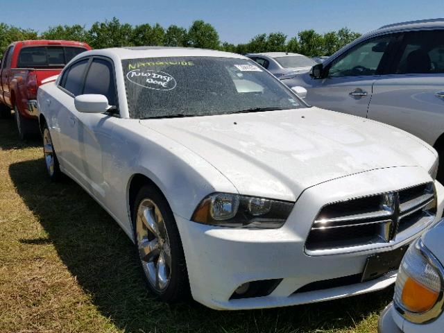 2C3CDXHG1EH370828 - 2014 DODGE CHARGER SX WHITE photo 1