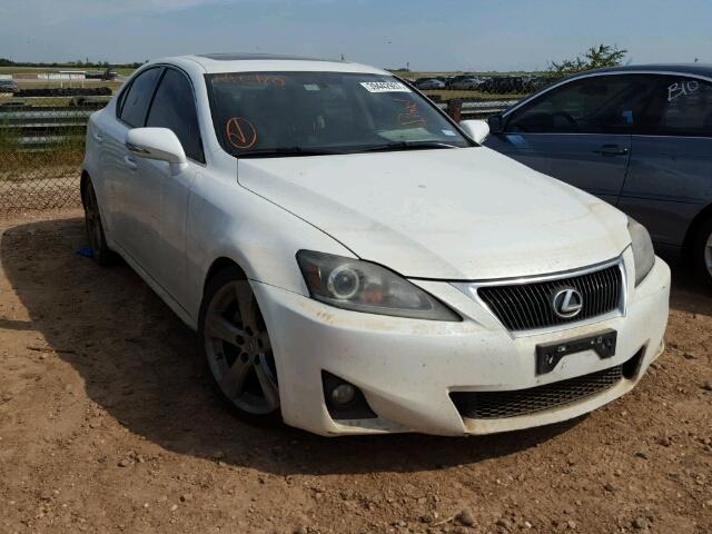 JTHBF5C23B2101010 - 2011 LEXUS IS WHITE photo 1