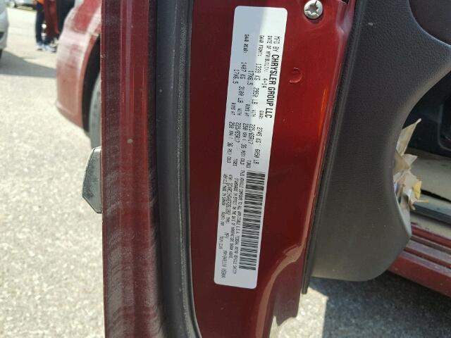 2C4RC1HG4ER361282 - 2014 CHRYSLER TOWN & COU 栗色 照片 10