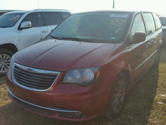 2C4RC1HG4ER361282 - 2014 CHRYSLER TOWN & COU MAROON photo 2