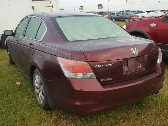 JHMCP26708C046445 - 2008 HONDA ACCORD MAROON photo 3