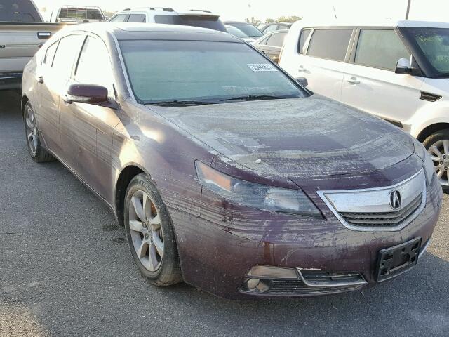 19UUA8F55CA031700 - 2012 ACURA TL MAROON photo 1