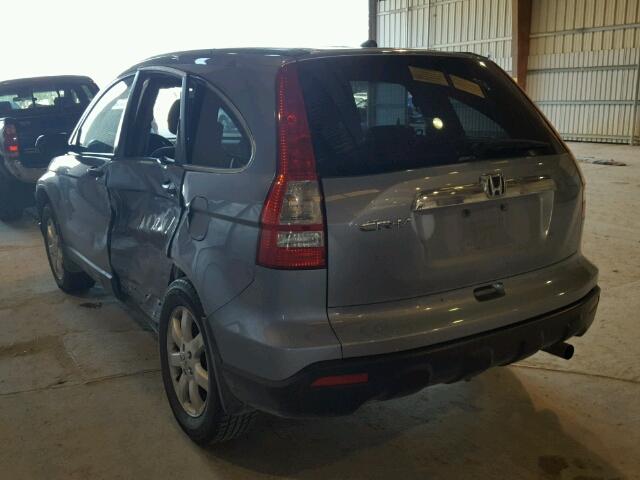 JHLRE48548C020300 - 2008 HONDA CR-V EX BLUE photo 3