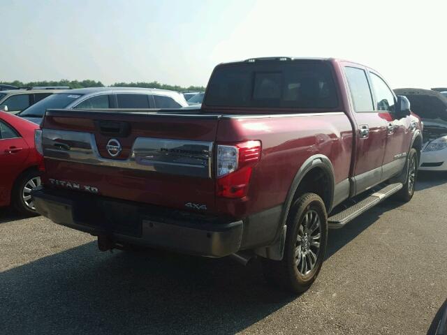 1N6BA1F44GN509816 - 2016 NISSAN TITAN XD S RED photo 4