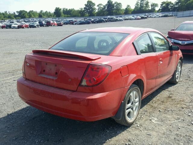 1G8AV12F53Z199943 - 2003 SATURN ION LEVEL RED photo 4