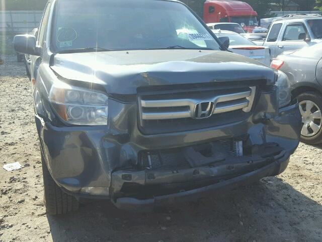 5FNYF18478B032326 - 2008 HONDA PILOT GRAY photo 9