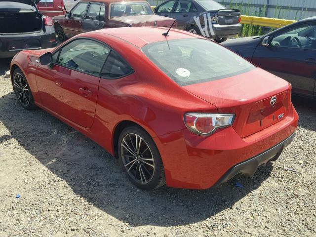 JF1ZNAA12D2733527 - 2013 TOYOTA SCION FR-S RED photo 3