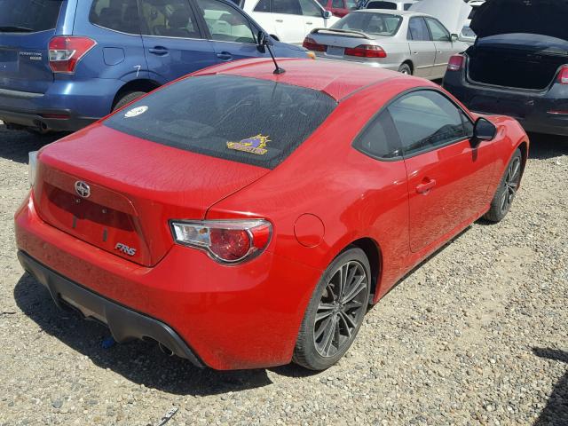 JF1ZNAA12D2733527 - 2013 TOYOTA SCION FR-S RED photo 4