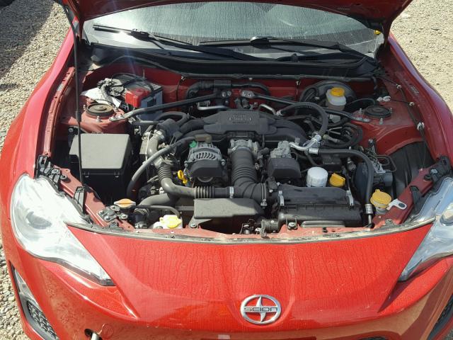 JF1ZNAA12D2733527 - 2013 TOYOTA SCION FR-S RED photo 7