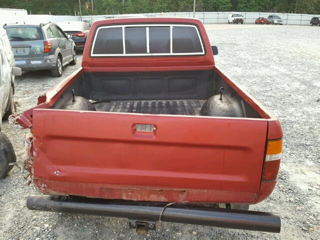 JT4RN01P7M0016142 - 1991 TOYOTA SHORT BED RED photo 6