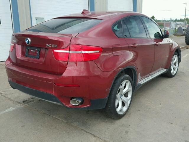 5UXFG43569L224291 - 2009 BMW X6 XDRIVE3 RED photo 4