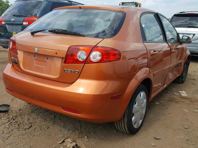 KL5JD66Z07K551292 - 2007 SUZUKI RENO BASE ORANGE photo 4