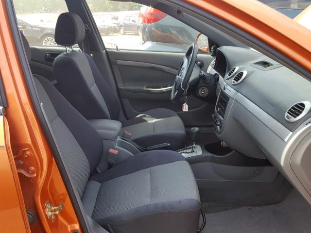 KL5JD66Z07K551292 - 2007 SUZUKI RENO BASE ORANGE photo 5