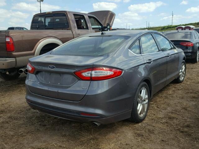 1FA6P0H73E5370771 - 2014 FORD FUSION GRAY photo 4