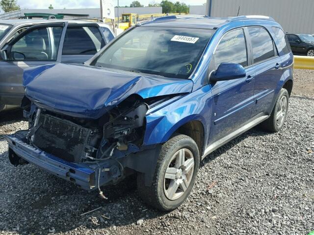 2CNDL53F786305144 - 2008 CHEVROLET EQUINOX LT BLUE photo 2