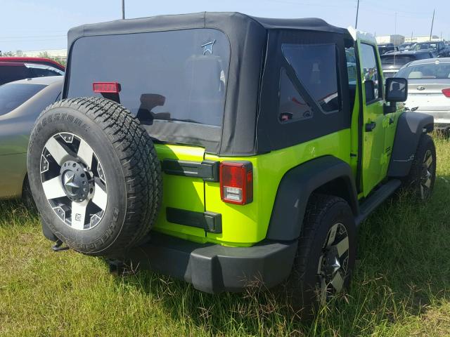 1C4AJWAG3DL576640 - 2013 JEEP WRANGLER S GREEN photo 4