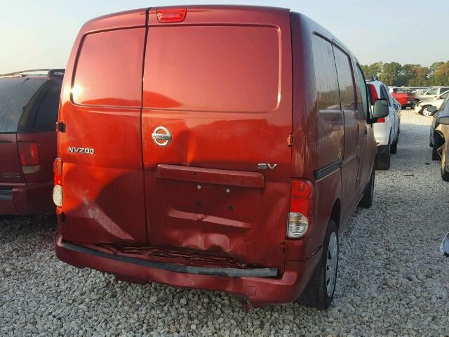 3N6CM0KN8FK692596 - 2015 NISSAN NV 200 2.5 BURGUNDY photo 4